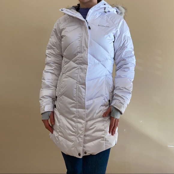 HP 🌟 FREE SHIPPING 💥 NWOT Columbia Lay D Down White 550 Parka - Picture 3 of 13